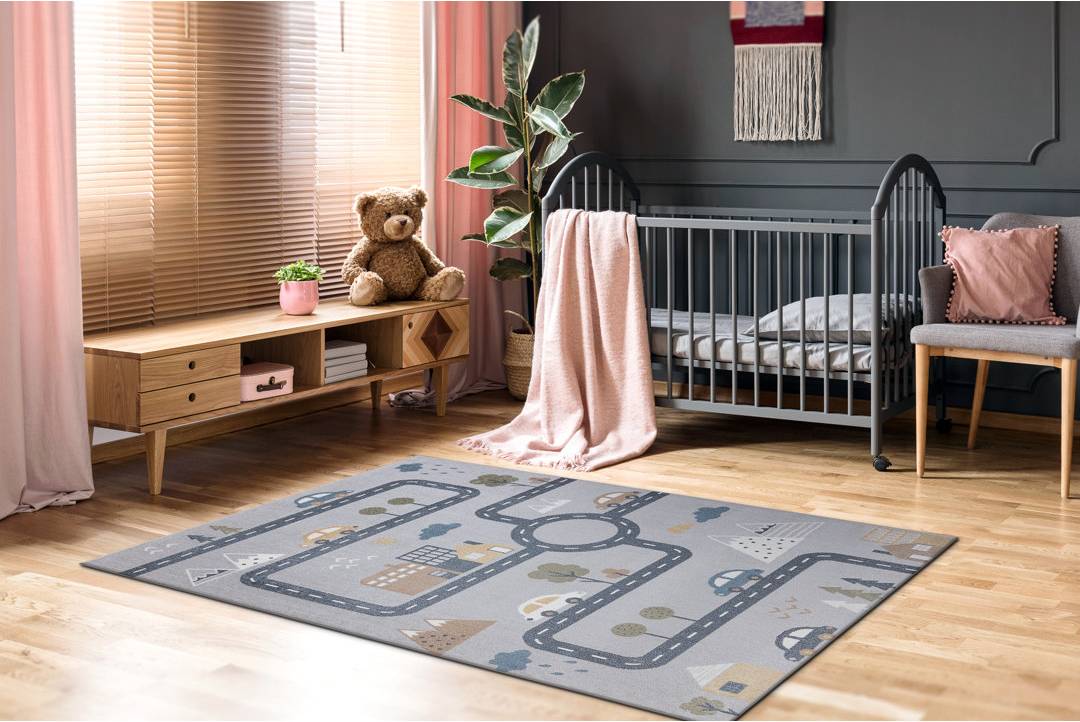 Isabelle & Max Hollo Area Rug Gray Rectangle