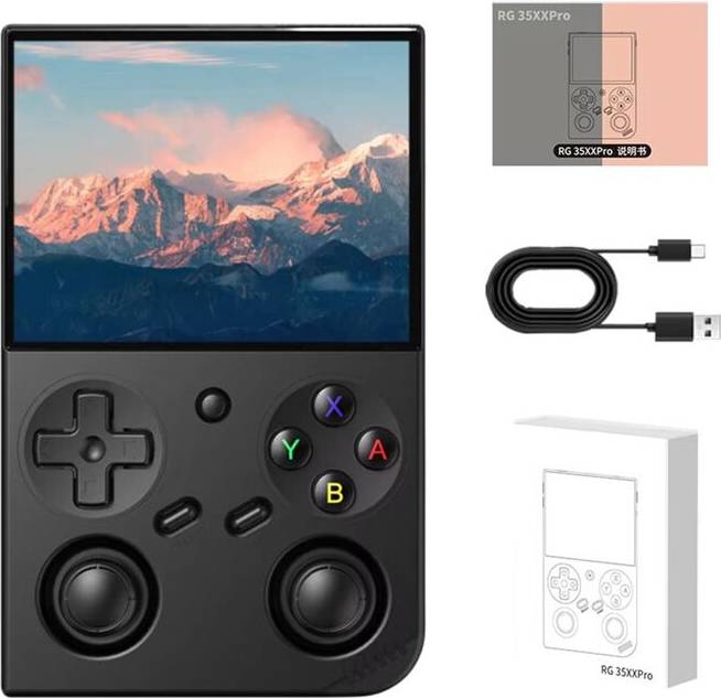 Istovo Handheld Retro Game Console 3.5 Inch IPS Screen Linux System