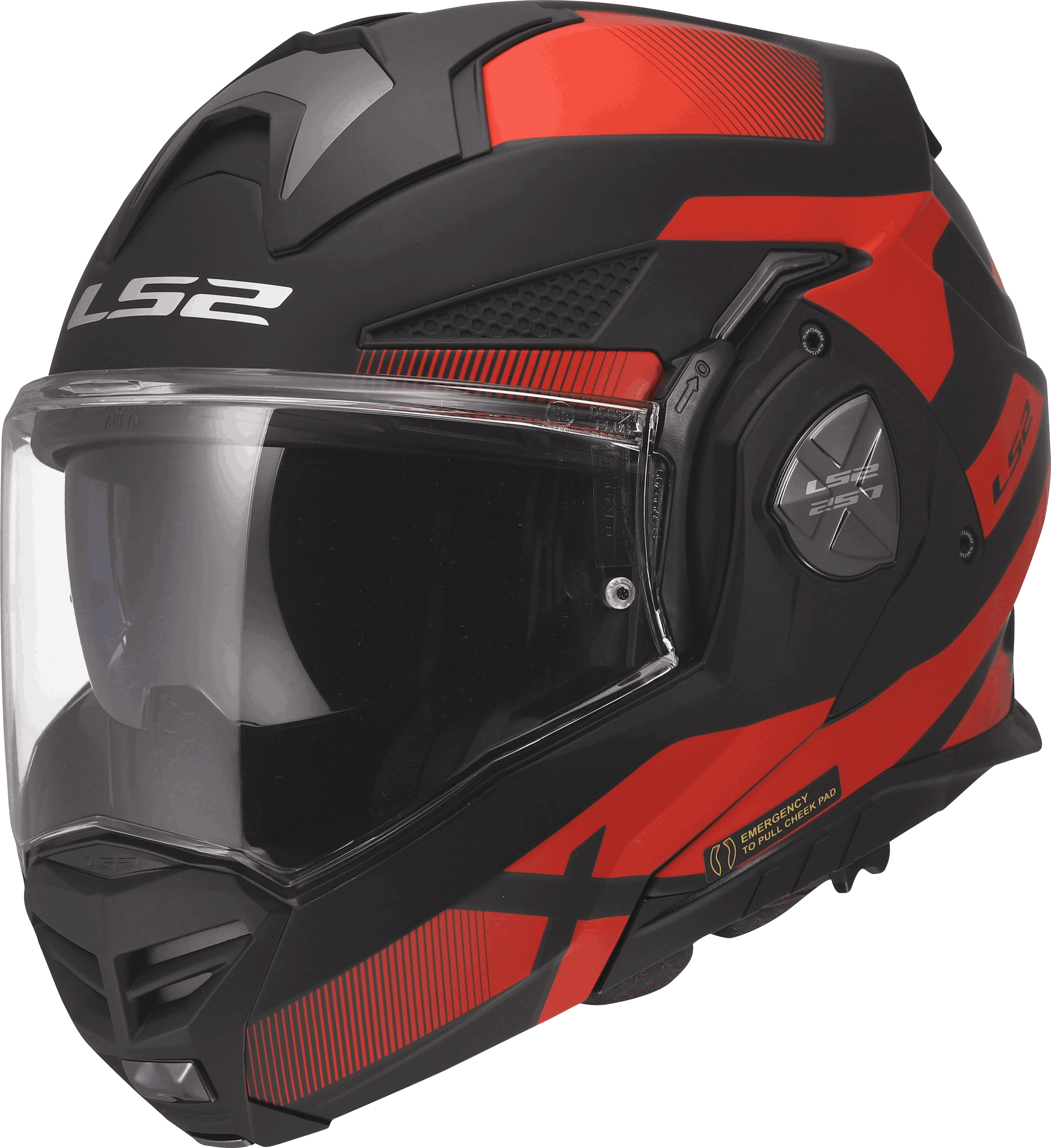 Ls2 ff901 advant x LS2 Ff901 Advant X Nova Modular Helmet - Zwart/Rood