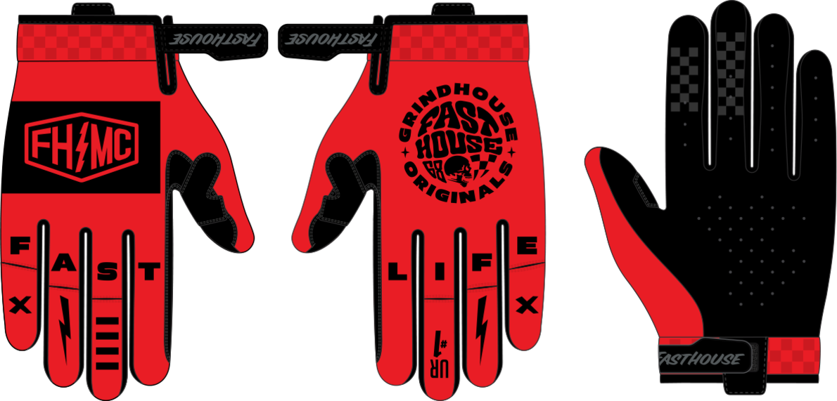 Fasthouse Speed Style Atomic MX Gloves - Racing Red