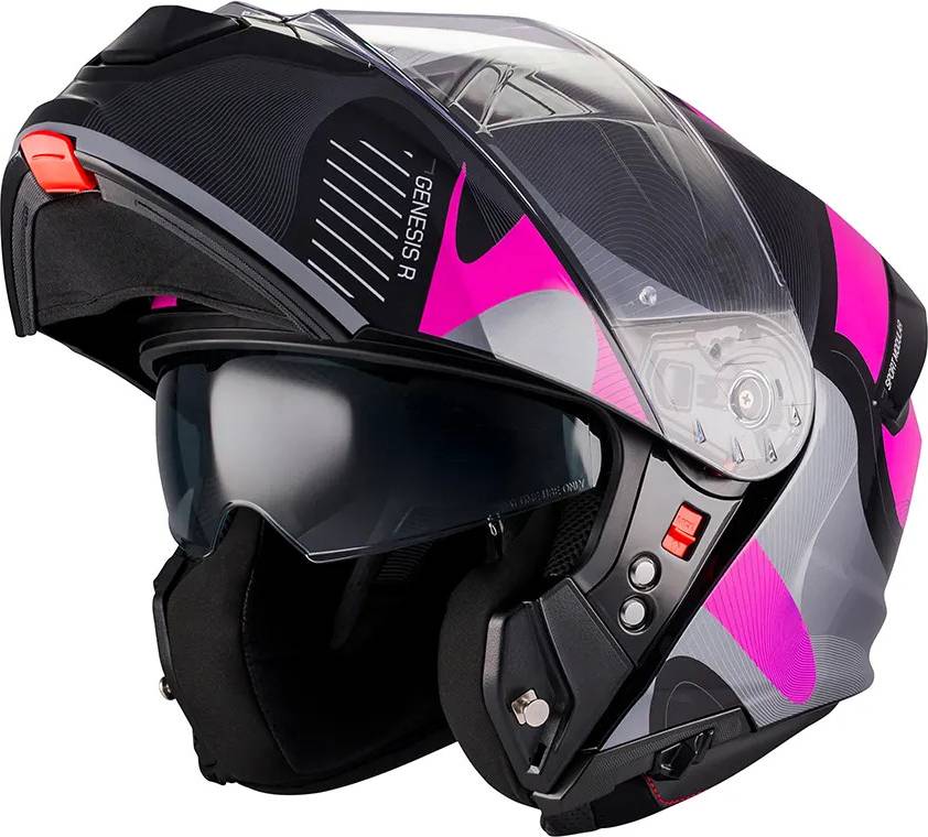 MT Helmets Genesis R Sv Lancer Modular Helmet - Black