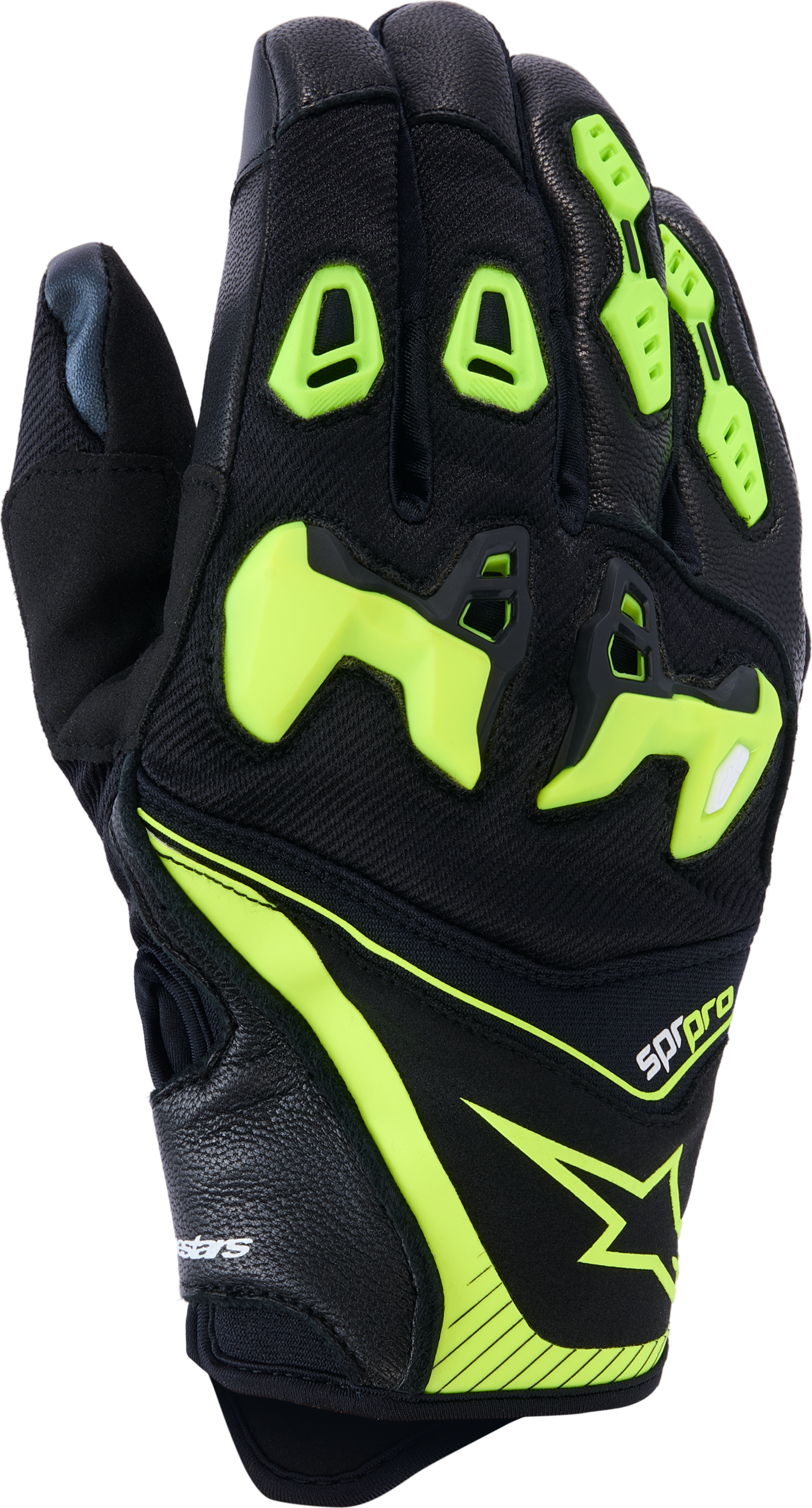 Alpinestars MC-Handsker SP-R Pro Sort/Gul Fluo Mand
