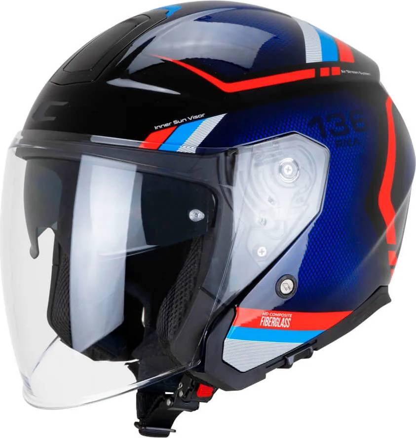 CGM Rna Ride Open Face Helmet - Blue Adult