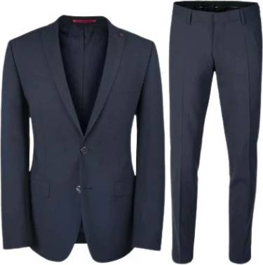 Two-Button Single Breasted Suit - Blue