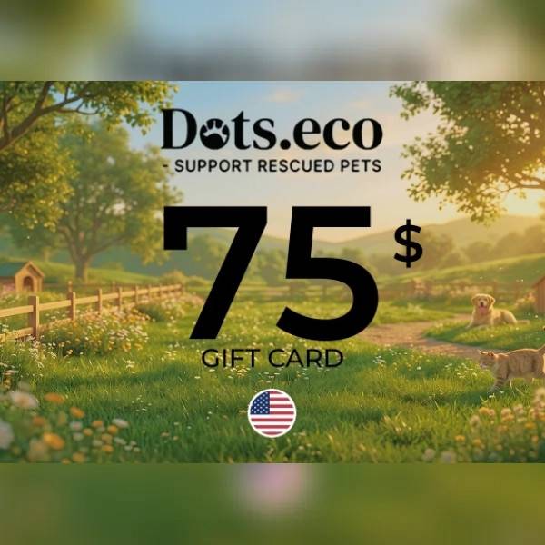 Support Rescued Pets Gift Card 75 USD
