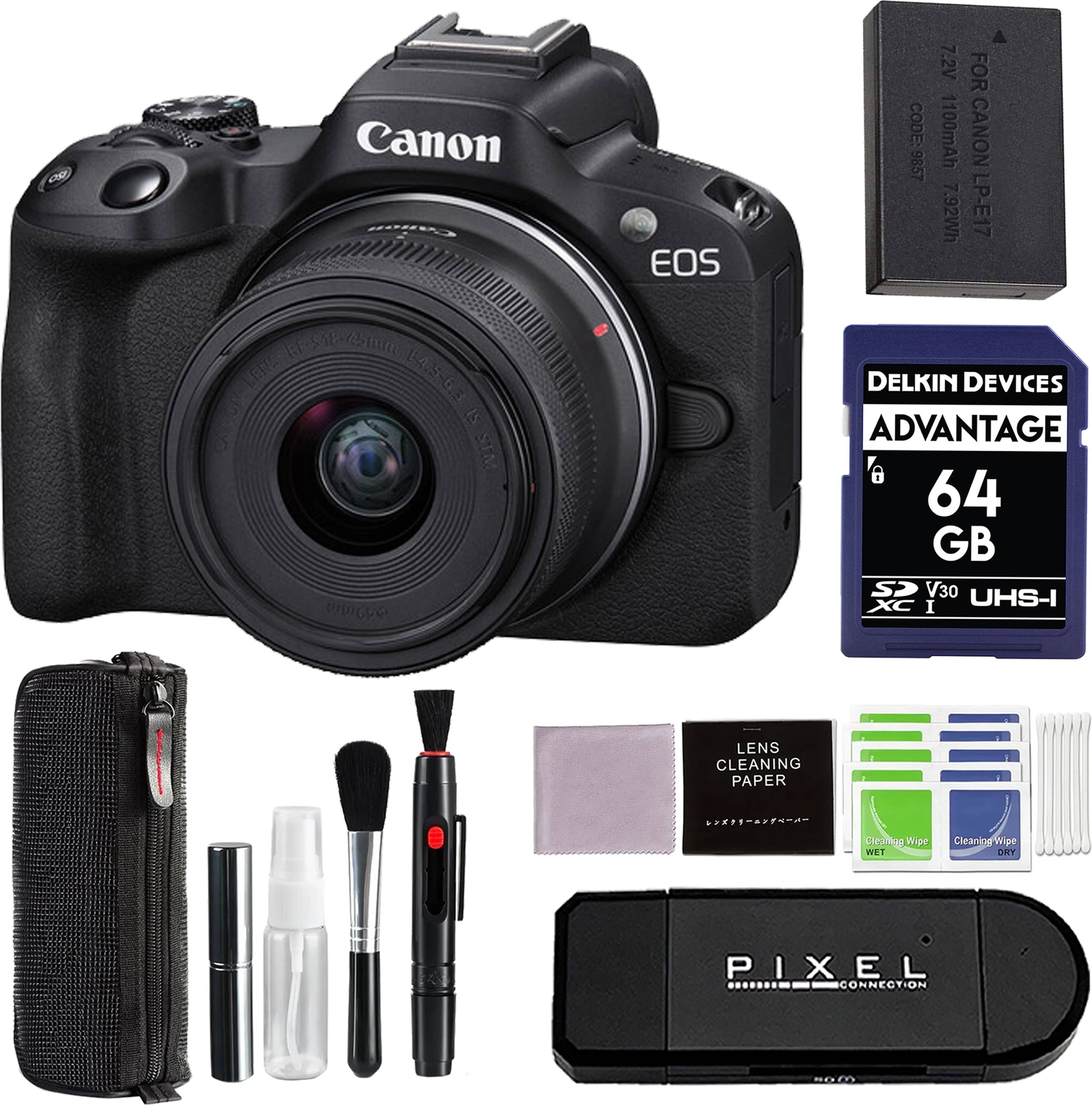 Camera canon eos r50 Canon EOS R50 Mirrorless Camera Lens Kit