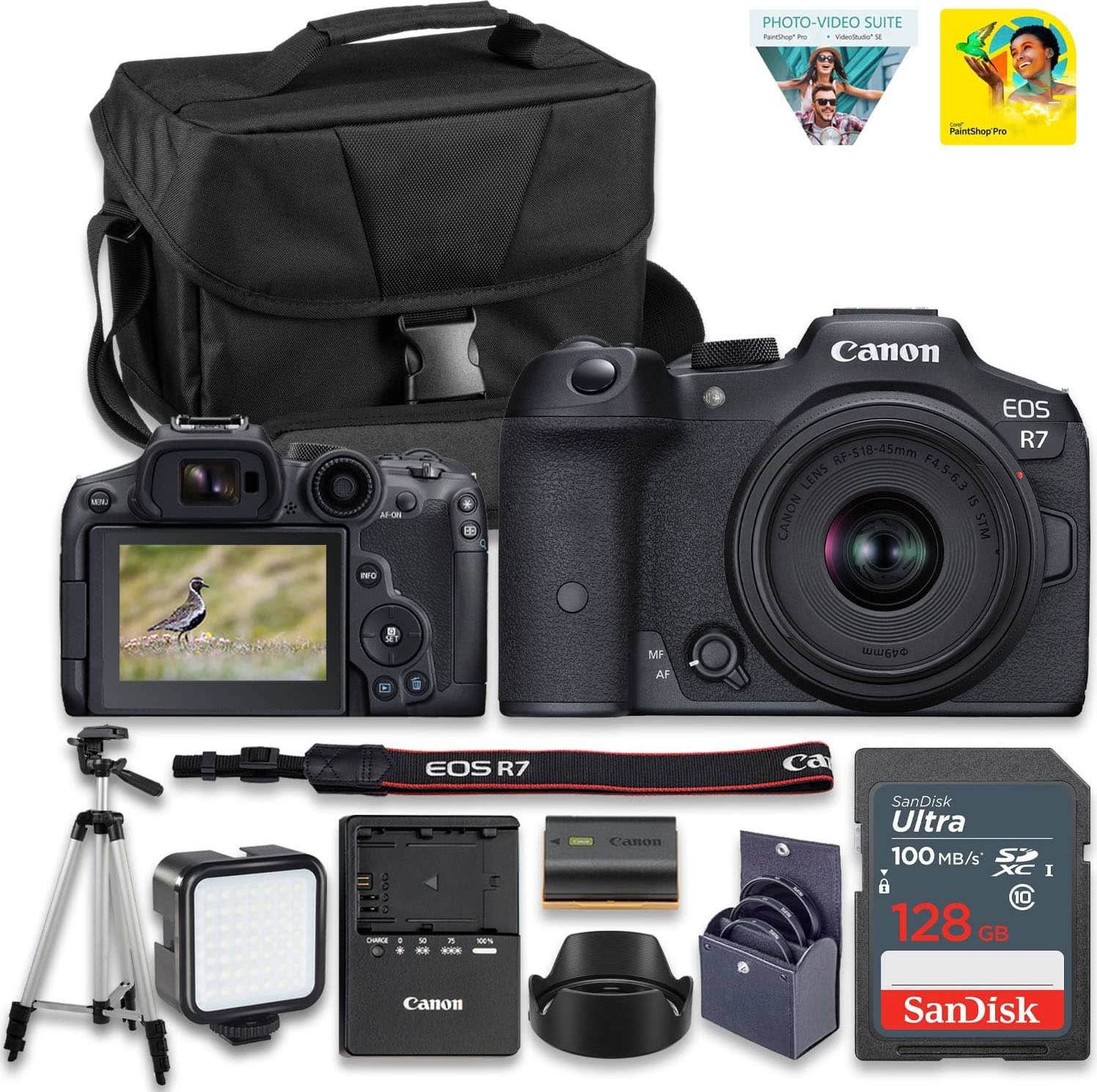 Eos r7 Canon EOS R7 Mirrorless Camera With RF-S 18-45mm Lens