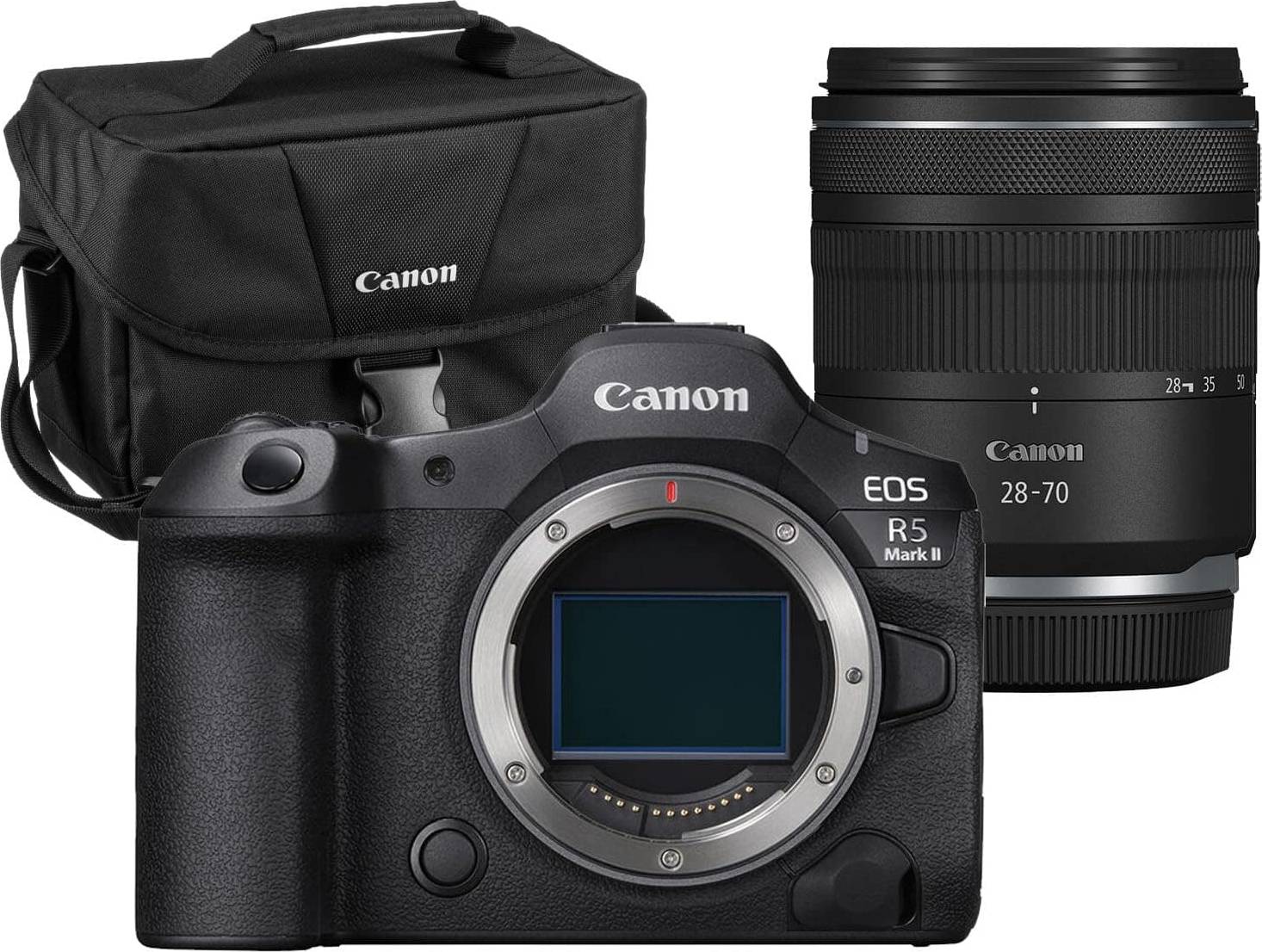 Canon r5 mark Canon EOS R5 Mark II Mirrorless Camera with RF 28-70mm STM Lens Bundle