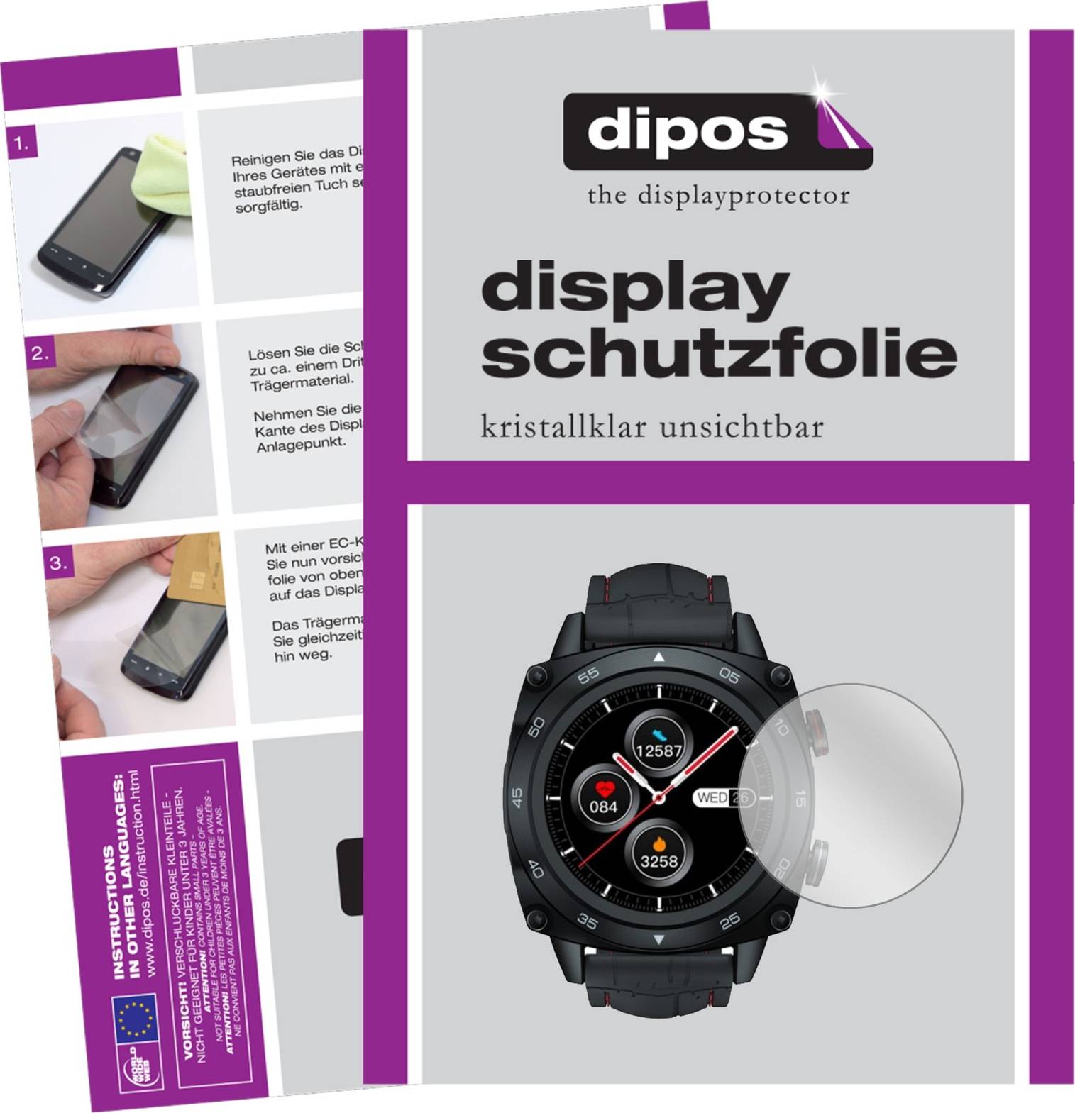Dipos Screen Protector For Cubot C3 Smartwatch