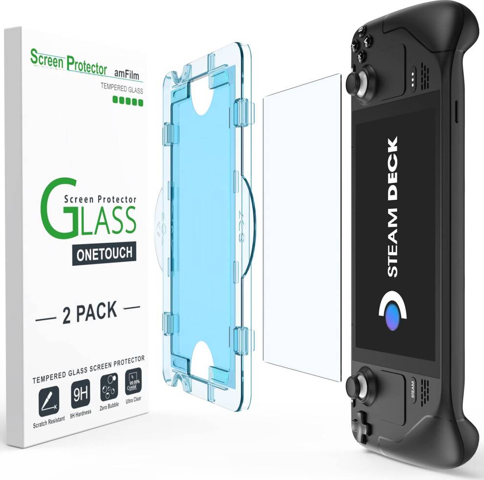 Steam deck oled 2 Pack Screen Protector Steam Deck OLED 7 Inch