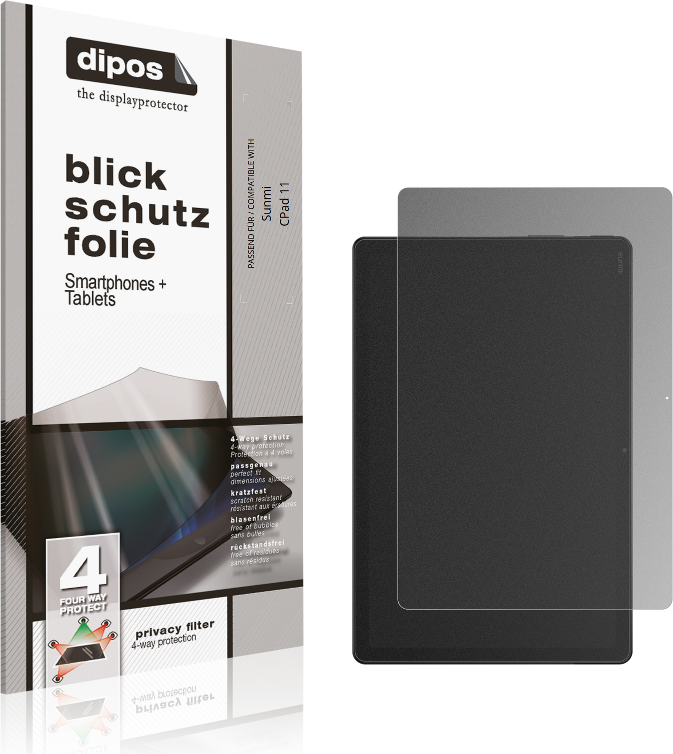 Dipos Screen Protector For Sunmi Cpad 11 Privacy Filter