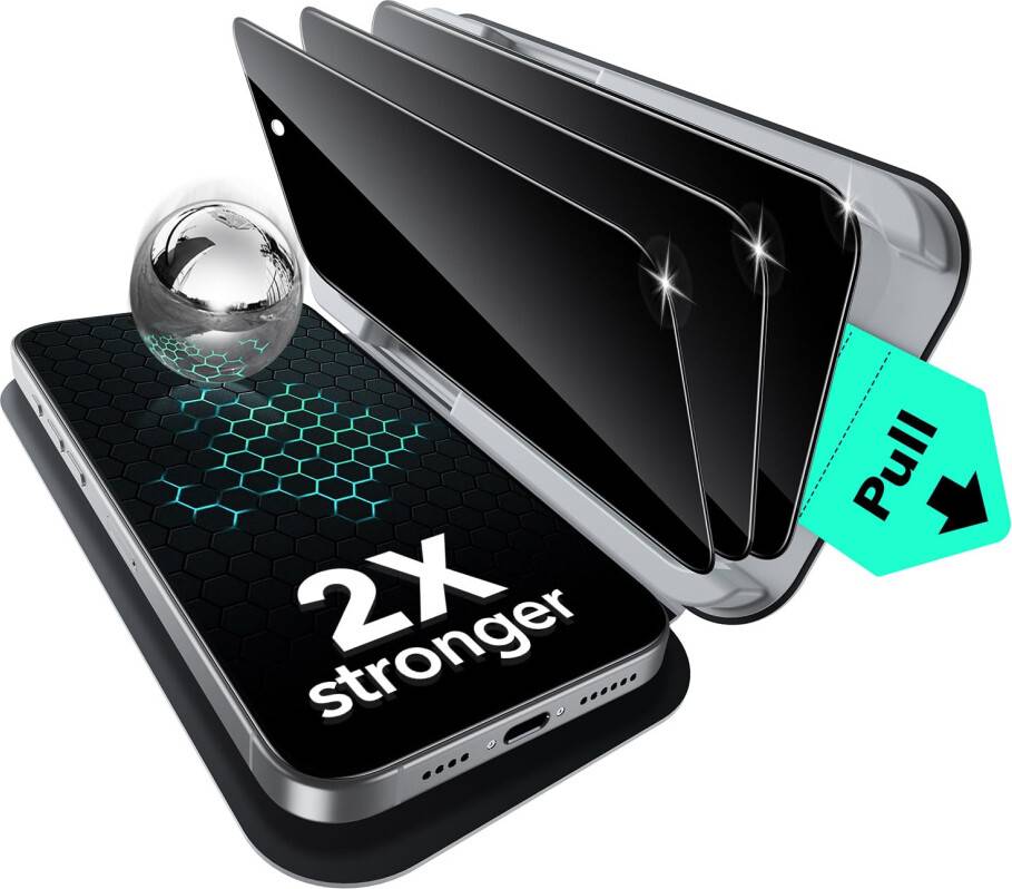 Iphone 16 pro max screen protector ESR 3 Pack iPhone 16 Pro Max Privacy Screen Protector