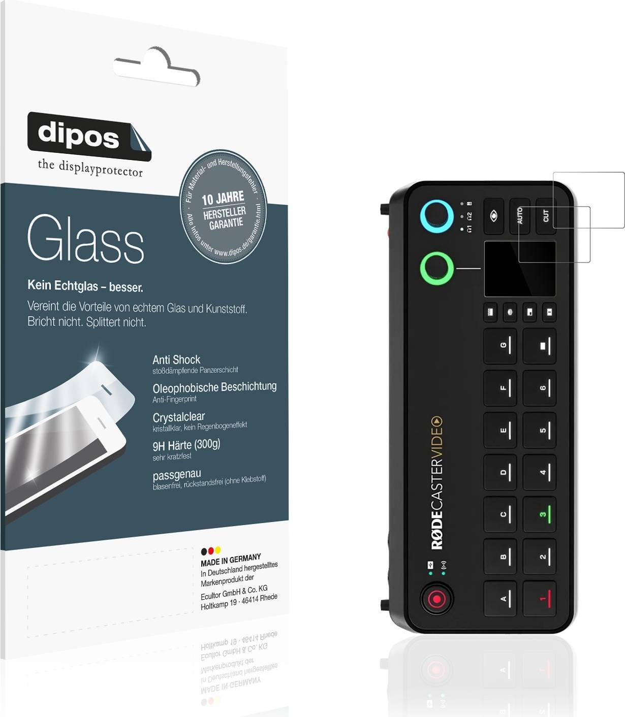 Rodecaster Dipos Screen Protector For Rode Rodecaster Video