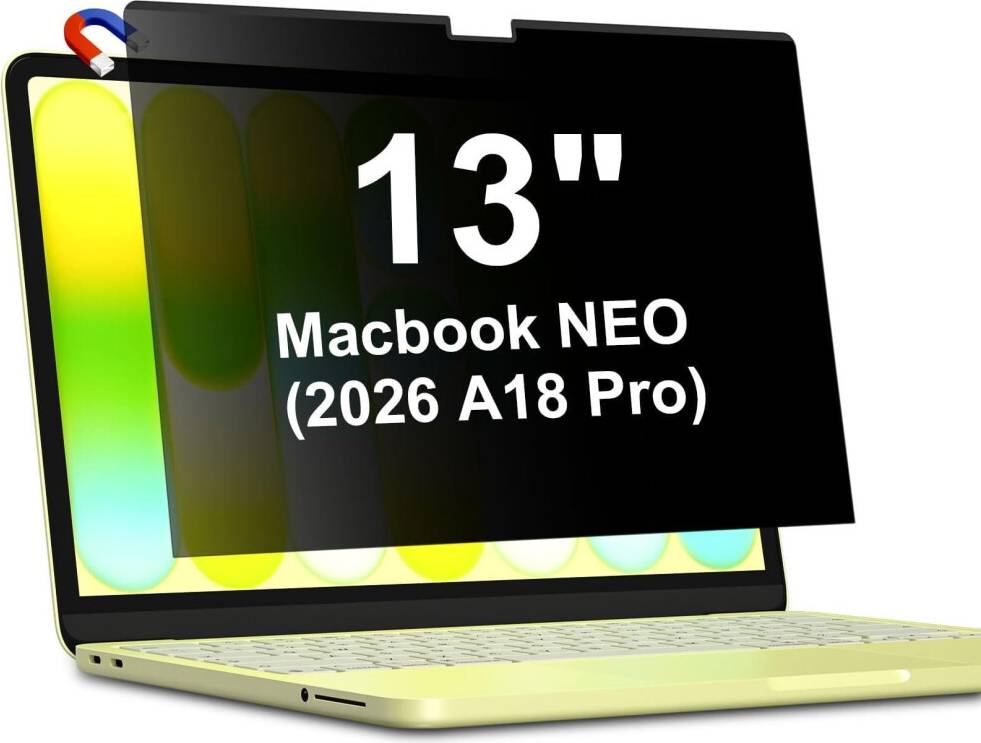 Macbook neo 13 a18 pro Neo 13 Inch Magnetic Privacy Screen Protector
