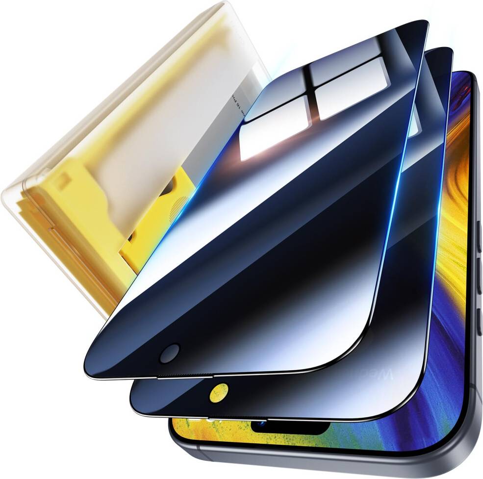 Iphone 16 pro max screen protector UniqueMe iPhone 16 Pro Max Privacy Screen Protector 2 Pack