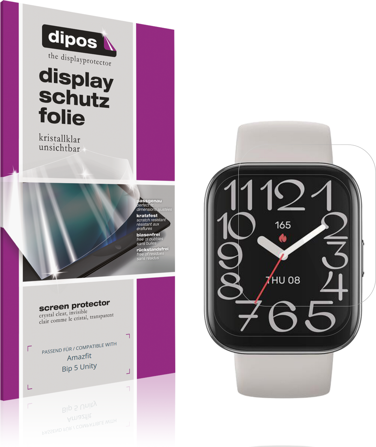 Dipos Screen Protector For Amazfit Bip 5 Unity