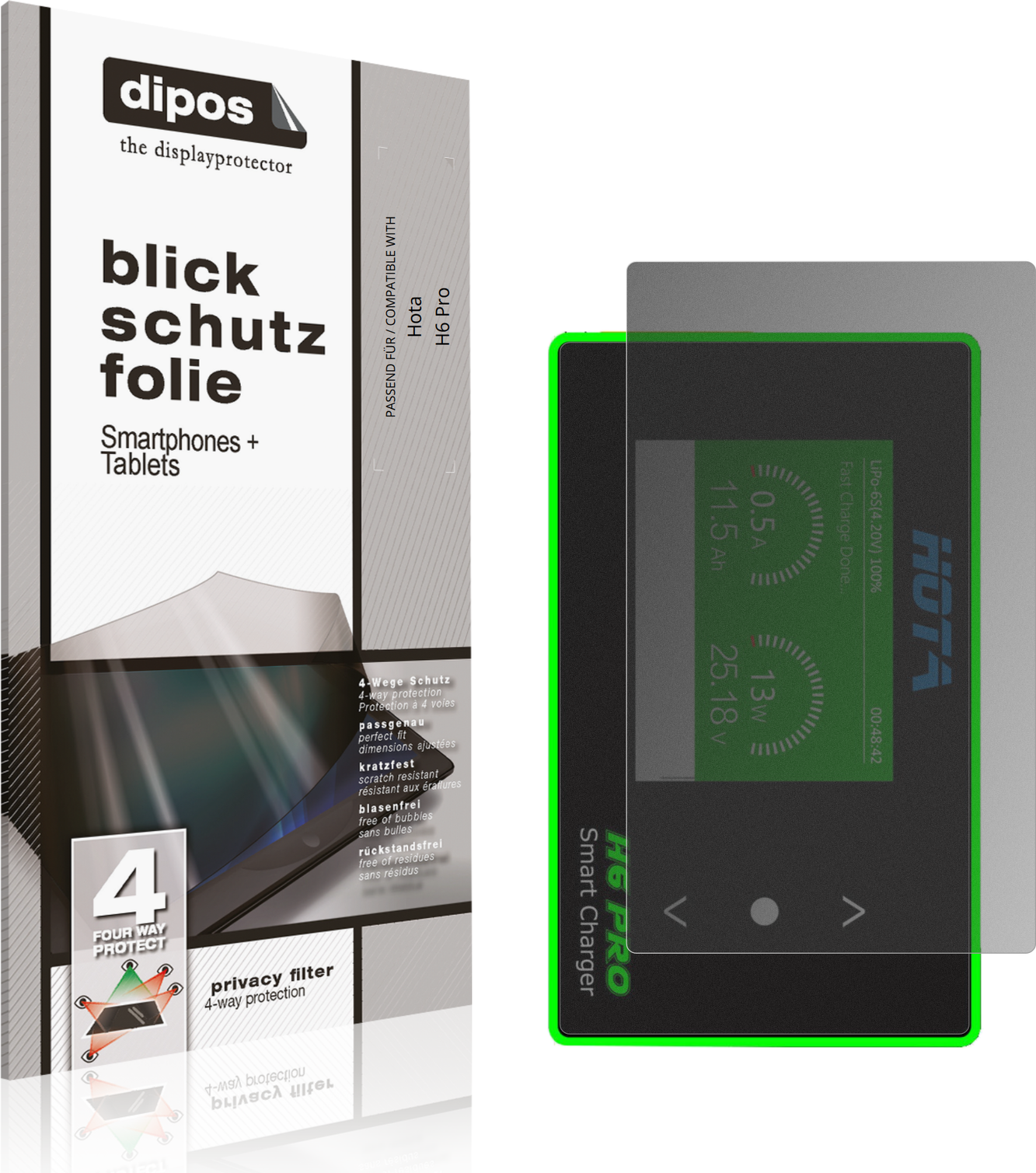Dipos Screen Protector For Hota H6 Pro Privacy Filter
