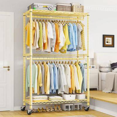 Clothing rack Raybee 79H Clothing Rack With Wheels Clothes Rack