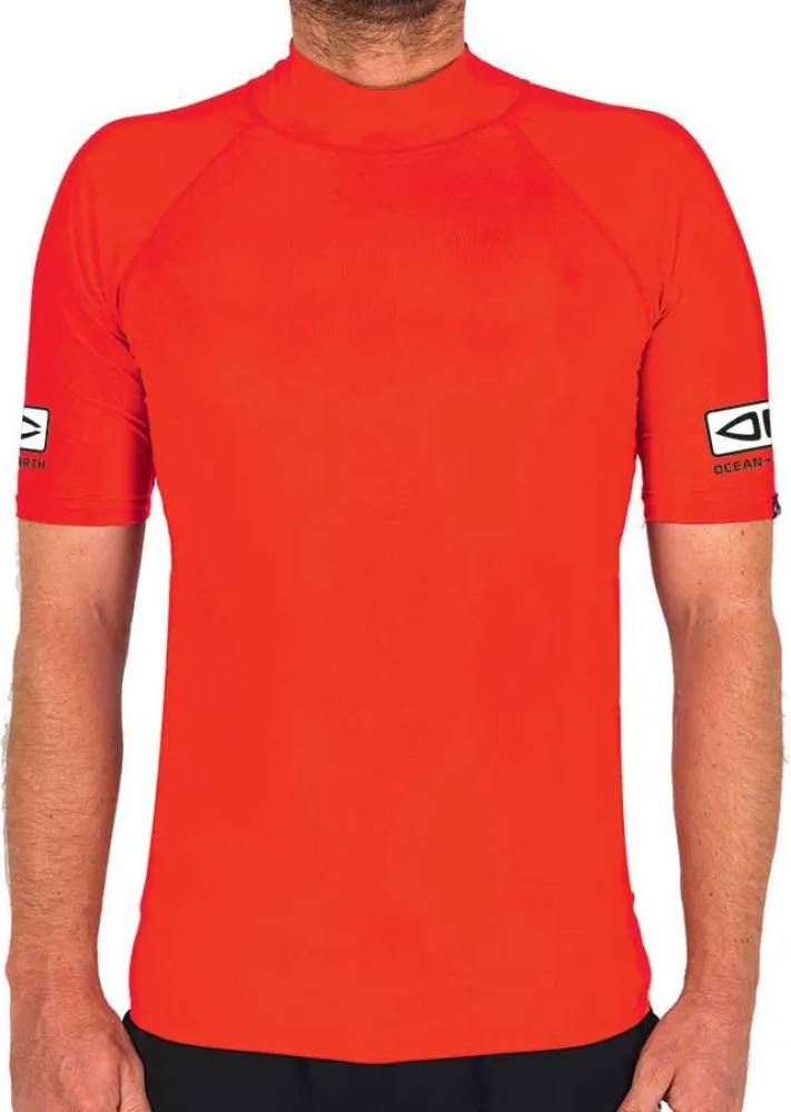 Comp Short Sleeve Rash Guard Arancione