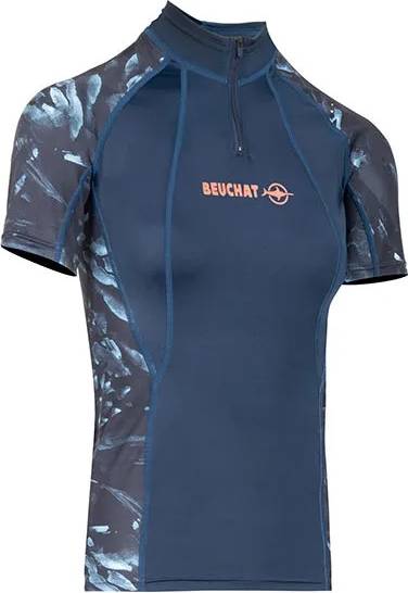 Rashguard Beuchat Atoll Short Sleeve Rash Guard - Blue