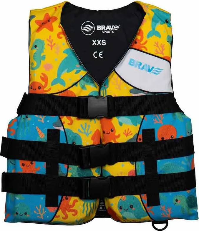 Yellow Riff Junior Life Jacket Multicolor