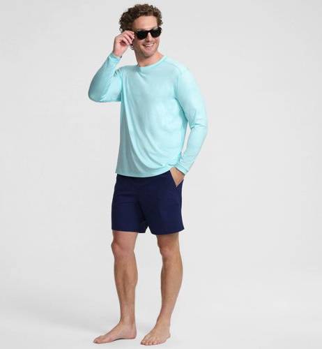 Long Sleeve Rash Vest - Blue