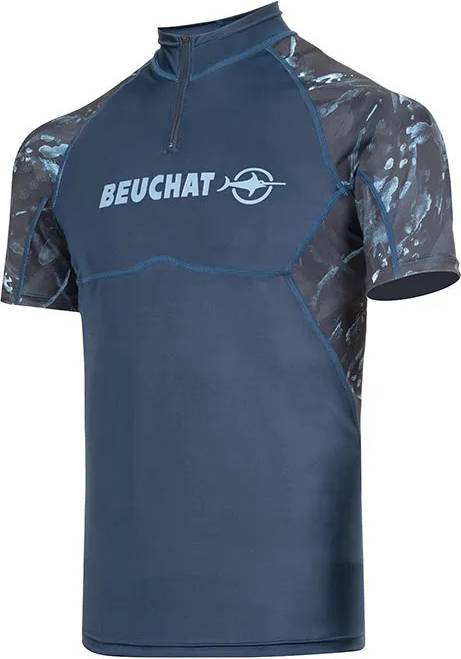 Beuchat Atoll Short Sleeve Rash Guard - Blue