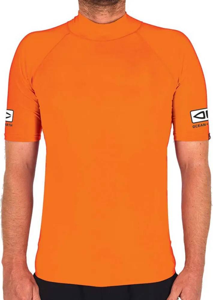 Comp Short Sleeve Rash Guard Arancione