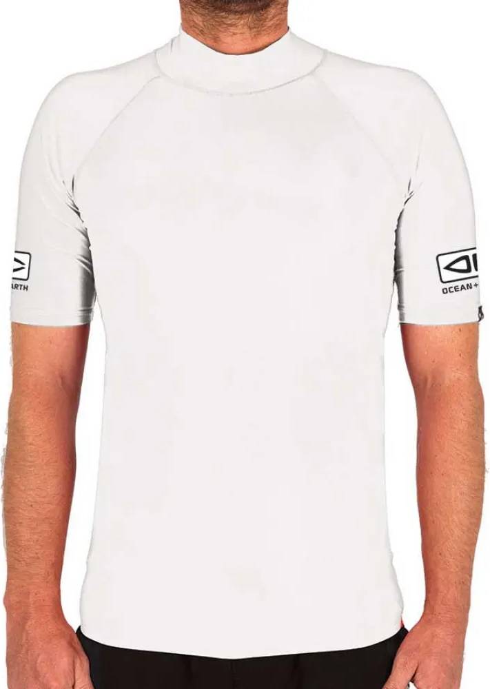 Comp Short Sleeve Rash Guard White