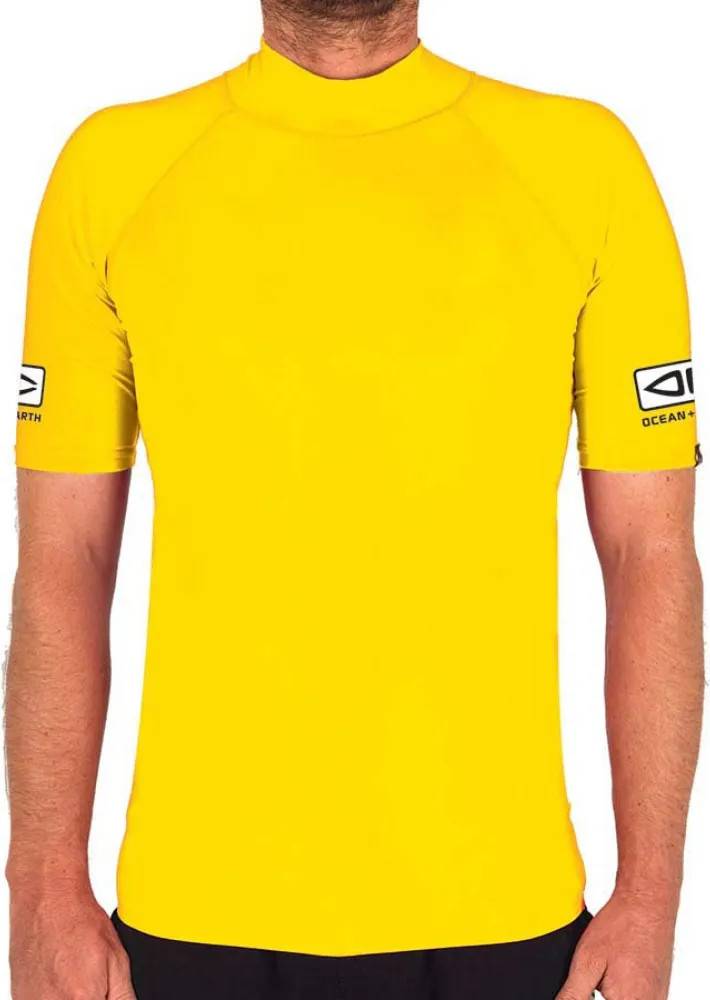Comp Short Sleeve Rash Guard Jaune