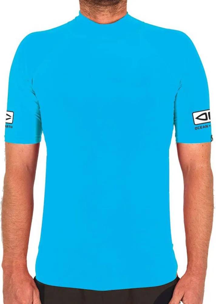 Comp Short Sleeve Rash Guard Blu