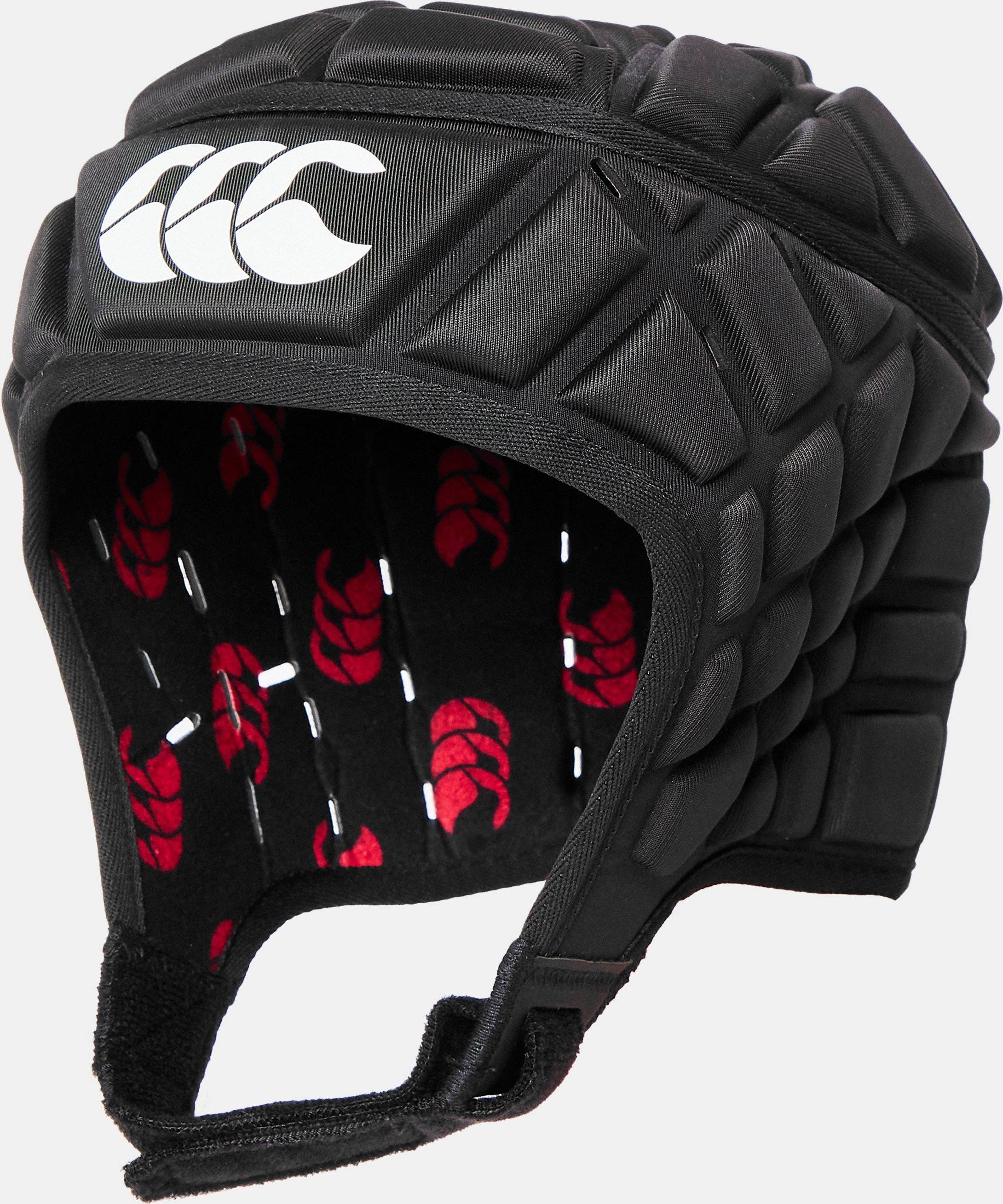 Canterbury Rugby Raze Headguard Scrum Cap Foam Padding - Black/True Red