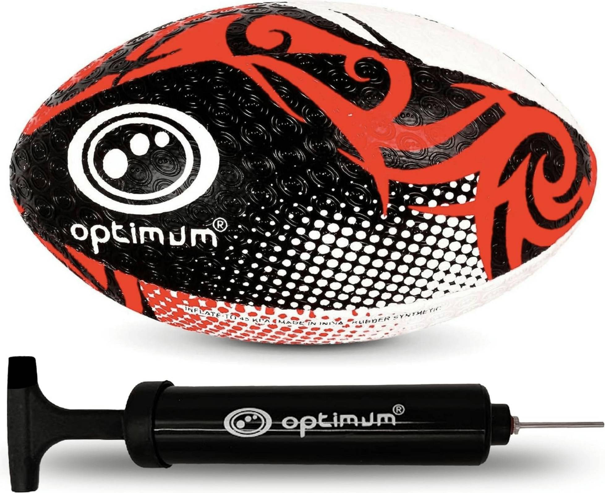 Optimum Razor Rugby Ball Size 5 With Pump