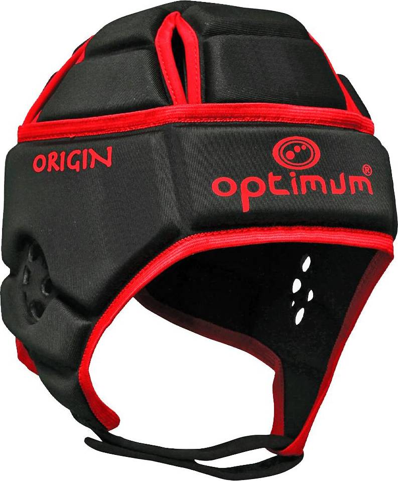 Optimum Origin Headguard Red Lightweight Rugby Scrum Cap