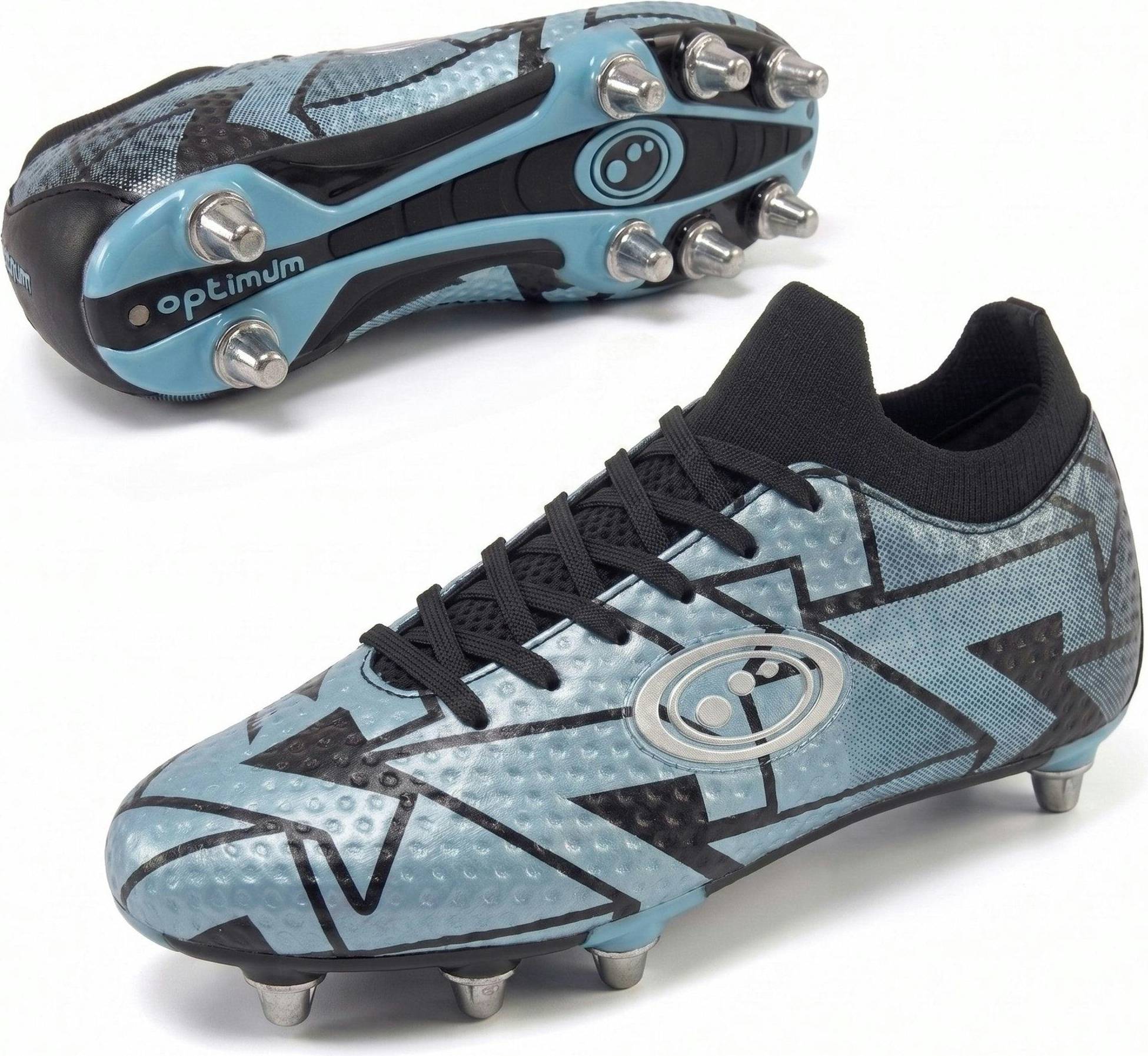 Flyknit Lace-Up Rugby Boots - Blue