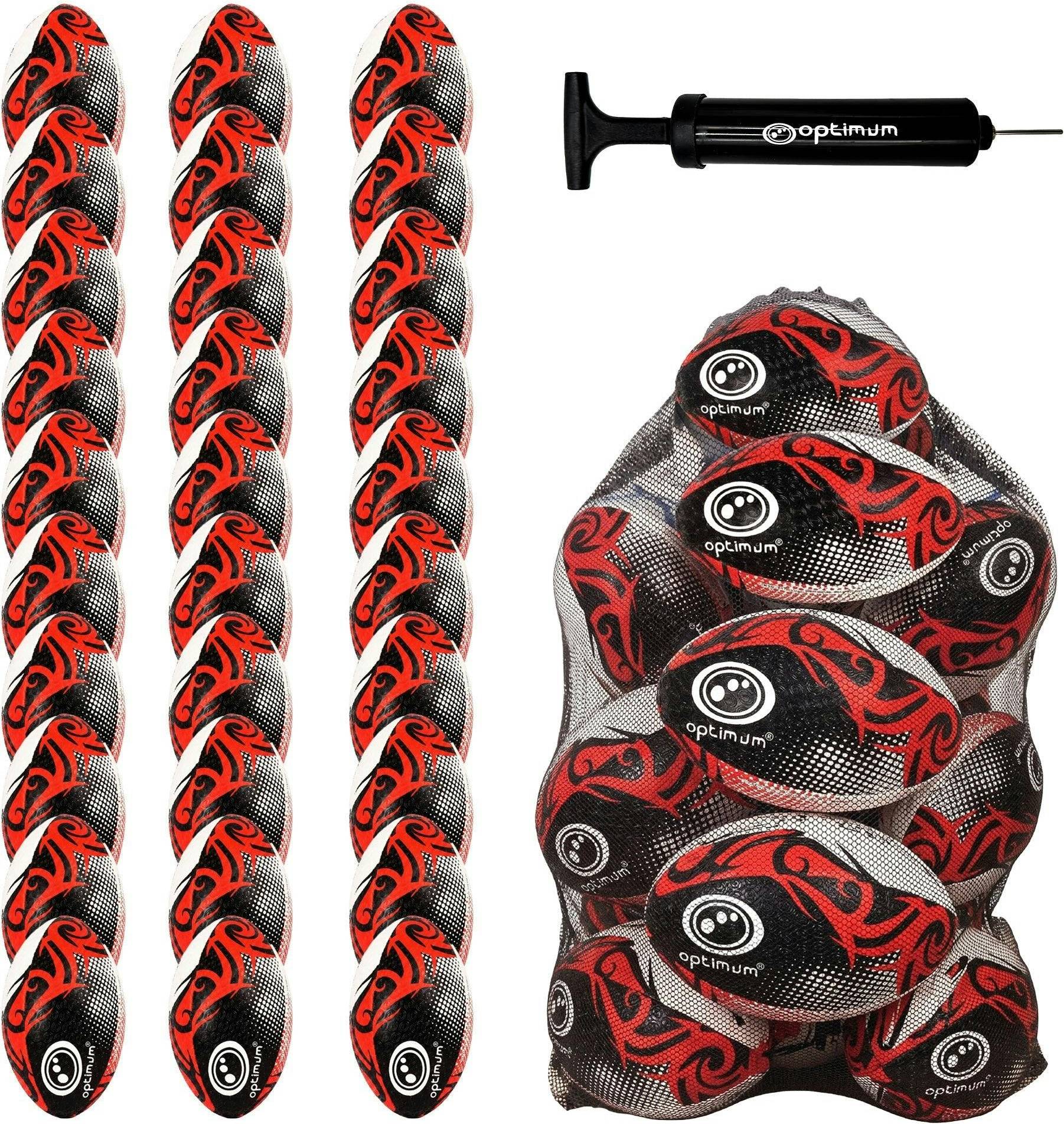 Optimum Bulk Razor Rugby Ball Red 10 20 30 Pack