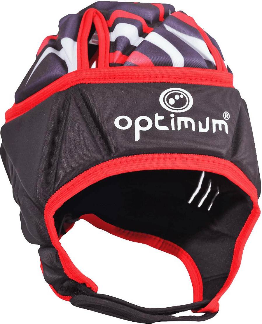 Optimum Razor Rugby Headguard Red Lightweight Comfy Fit Medium