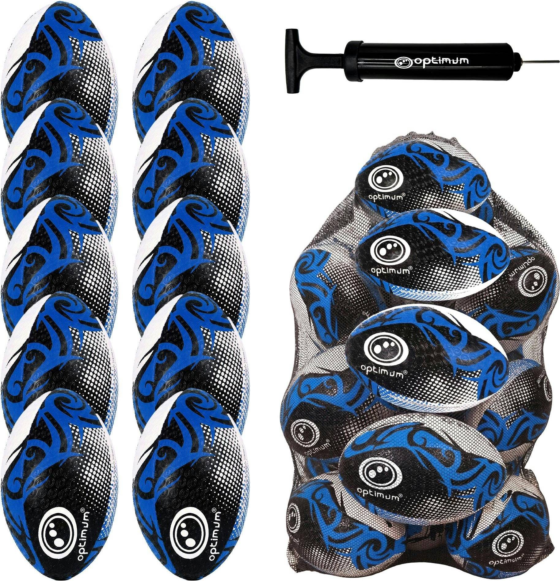 Optimum Bulk Razor Rugby Ball Blue 10 20 30 Pack