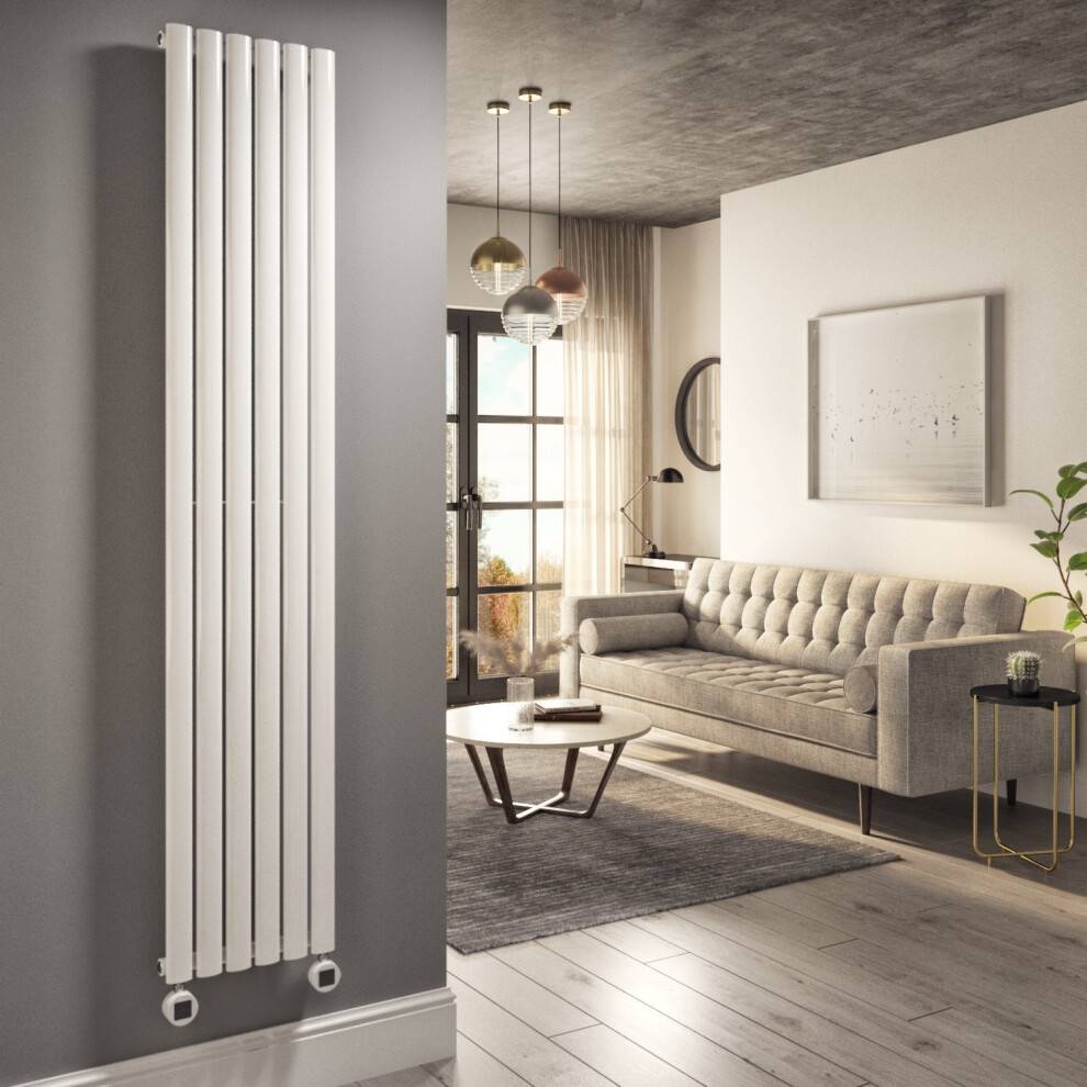 Vertical electric radiators ElectrIQ White Electric Vertical Smart Radiator 2kW