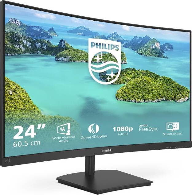 Philips 241E1SC 24 Inch FHD Curved Monitor