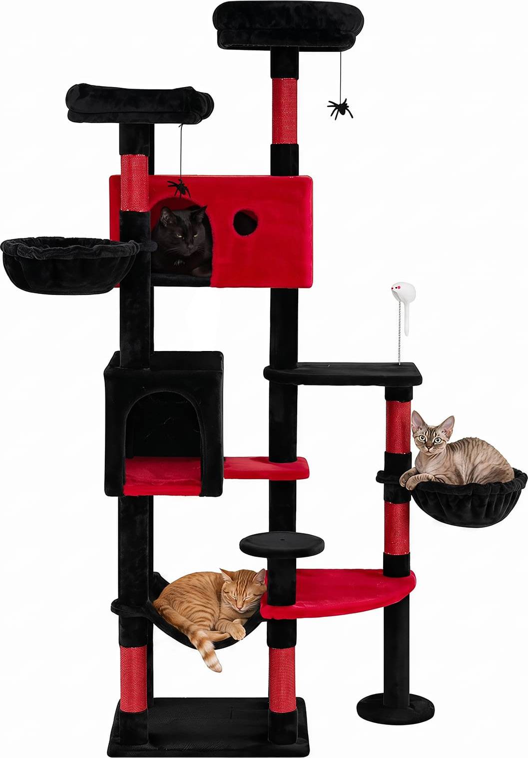 Large cat cat tree Gymax Gothic Cat Tree 75 Inch Extra Large Cat Tower