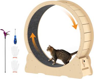 Cat wheel Private Label Cat Exercise Wheel Beige One Size