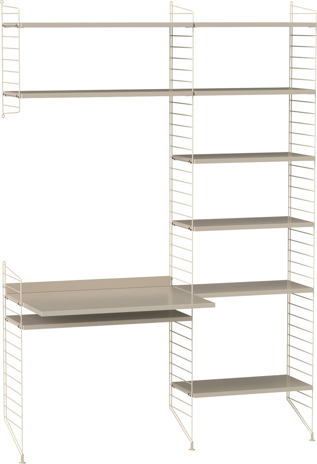 String Kontor Reolsystem G Beige Reolsystem