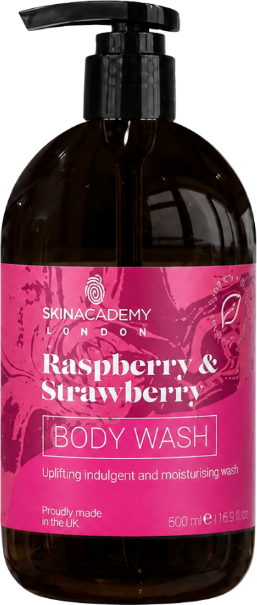 Skin Academy London Raspberry Strawberry Body Wash 500ml