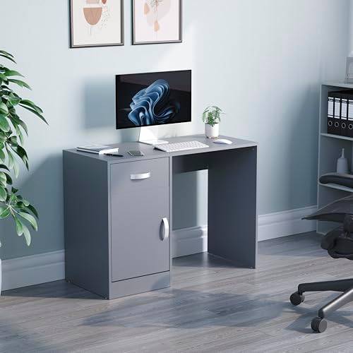 Vida Designs Hudson Computer Desk With Drawer Writing Desk