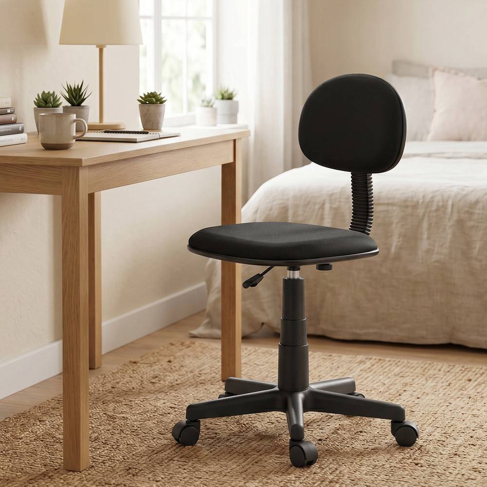 Homcom Armless Office Chair With Adjustable Height Office Chair