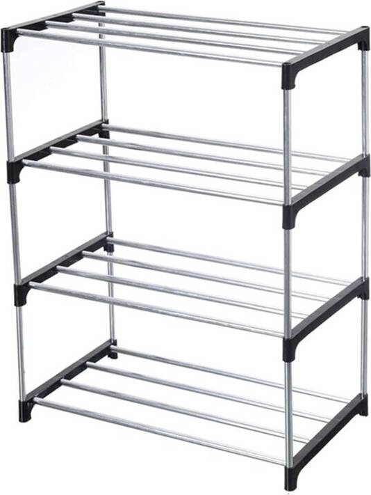 Torribaly Stackable Small Shoe Rack 4-Tier Skostativ