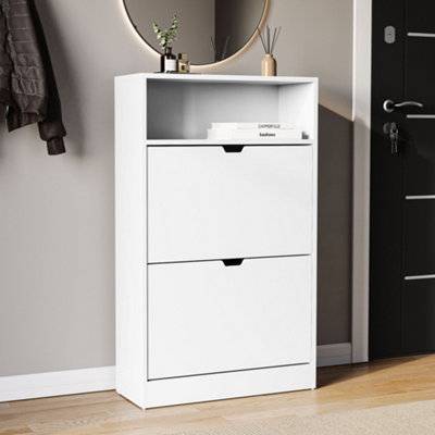 Lassic Vida Designs 2 Drawer Shoe Cabinet With Shelf Shoe Rack