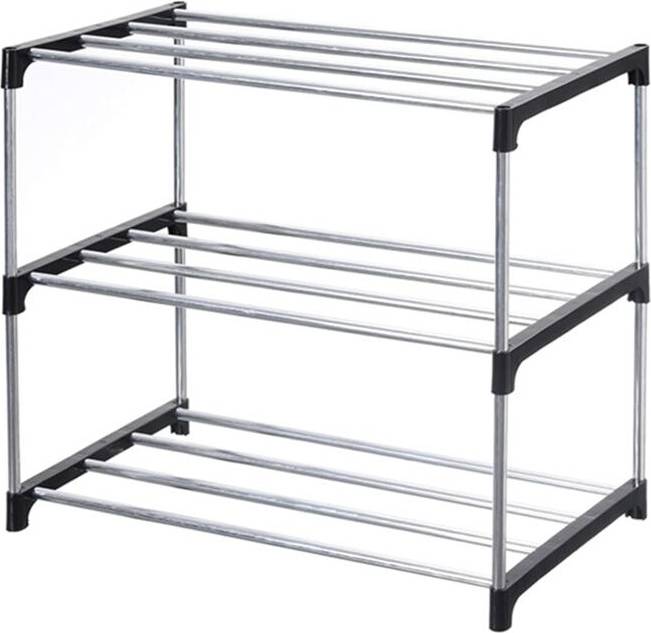 Torribaly Stackable Small Shoe Rack 3-Tier Skostativ