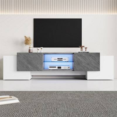 Modern Media Unit With Led Lighting